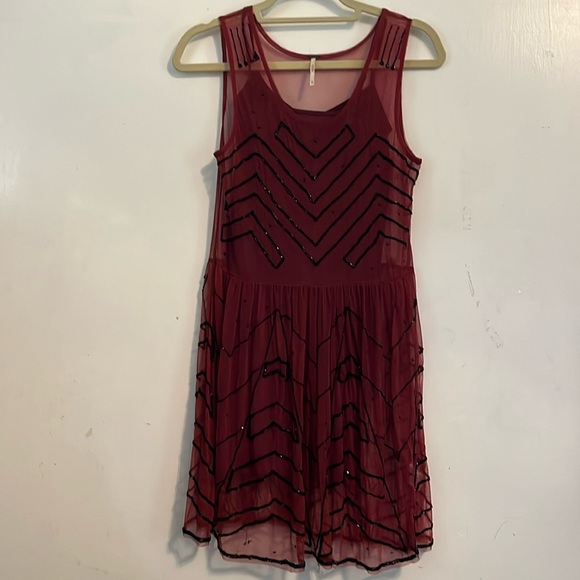 Free People mesh sequin dress - Picture 1 of 3